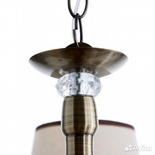 Люстра C0750/3 AB бронза 3х60Вт E14 57х57х57см