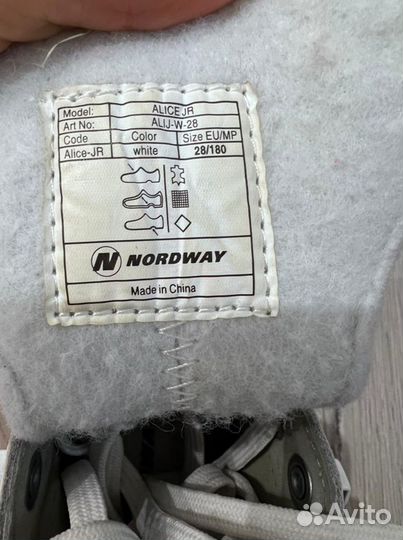 Коньки фигурные детские Alice Nordway 28 размер