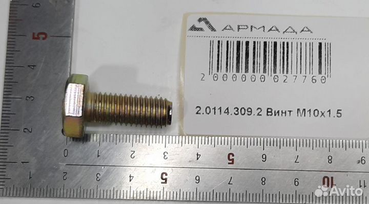 2.0114.309.2 Винт M 10x1,5