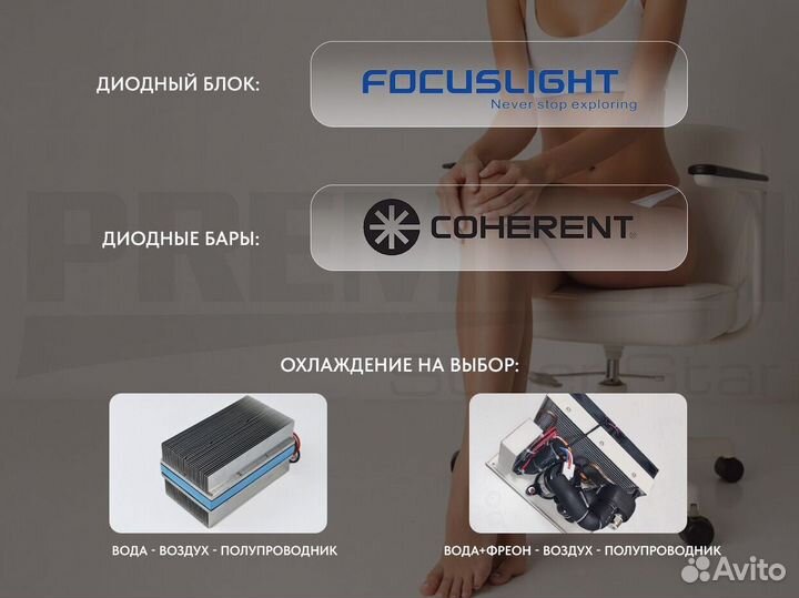 Диодный лазер для эпиляции 2000W