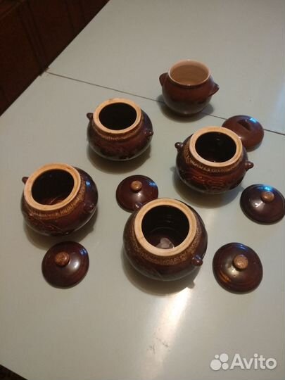 Глиняные горшочки для запекания