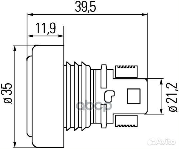 2PF 340 825-001 фонарь габаритный светодиодный