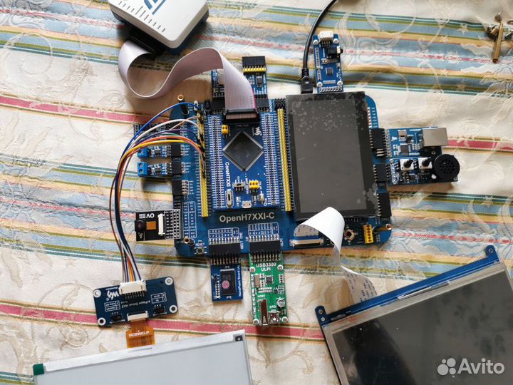 Плата разработки STM32H743I-C + программатор stlin