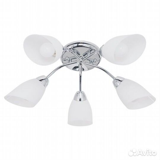 Светильник 50788/5CR WT, E27 5x60Вт, цвет хром