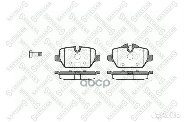 Колодки дисковые з. bmw e87 1.6 1.8d 04 зад St