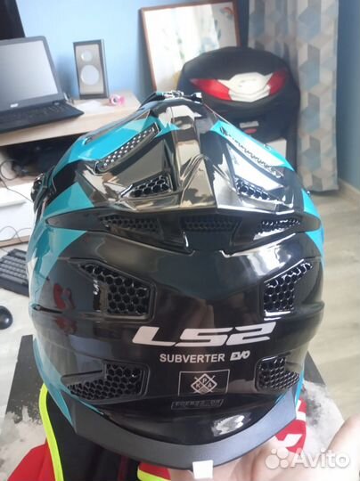 Шлем кроссовый новый. LS2 MX700 Subverter, размер