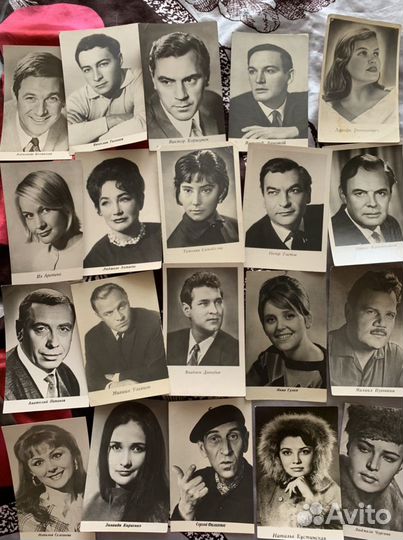 Открытки советские актеры СССР