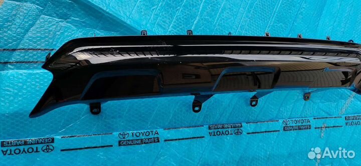 Спойлер бампера Lexus Rx 4 black royal задний 15