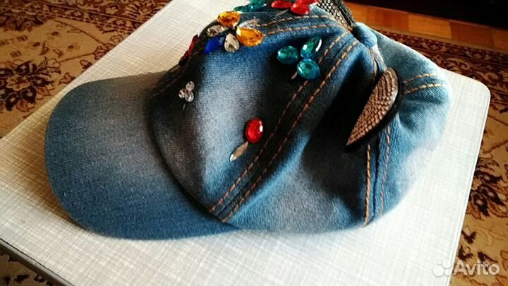 Кепка-джинсовая