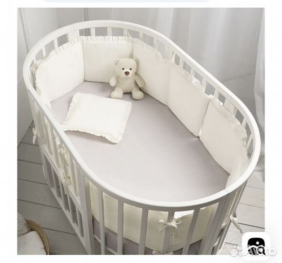 Новые бортики на кроватку Perina цвет Айвори