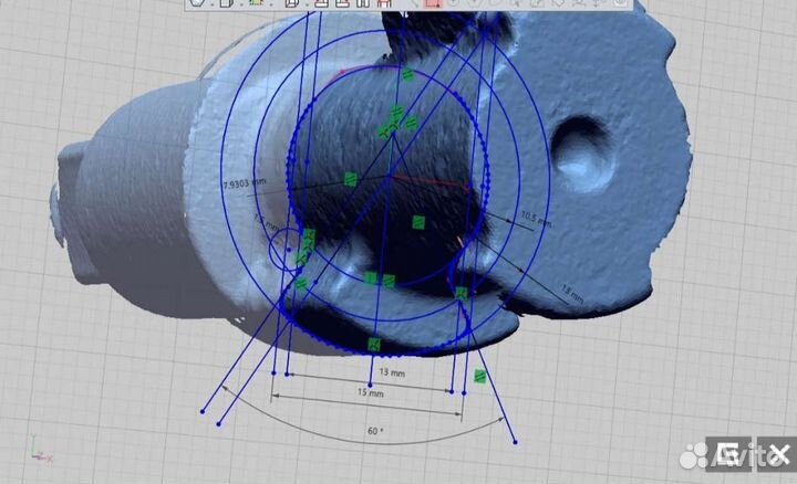 3D Сканирование 3D моделирование детали 3D Печать