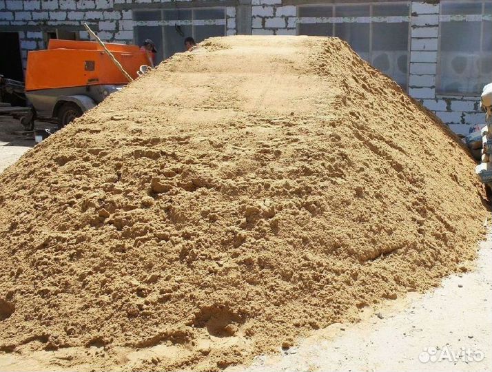 Песок карьерный строительный с доставкой