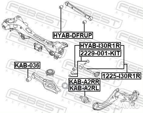 Болт с эксцентриком (ремкомплект) hyundai tucso