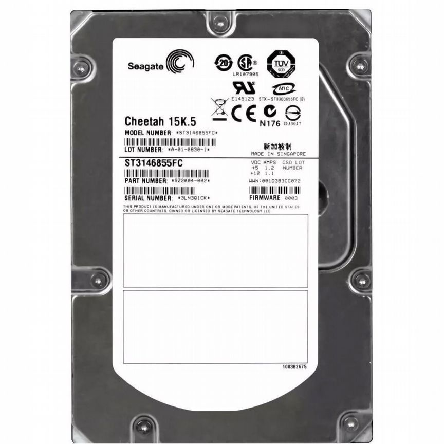 [ST3146855FC] Жесткий Диск Seagate 146,8gb 3,5" Hdd St3146855fc