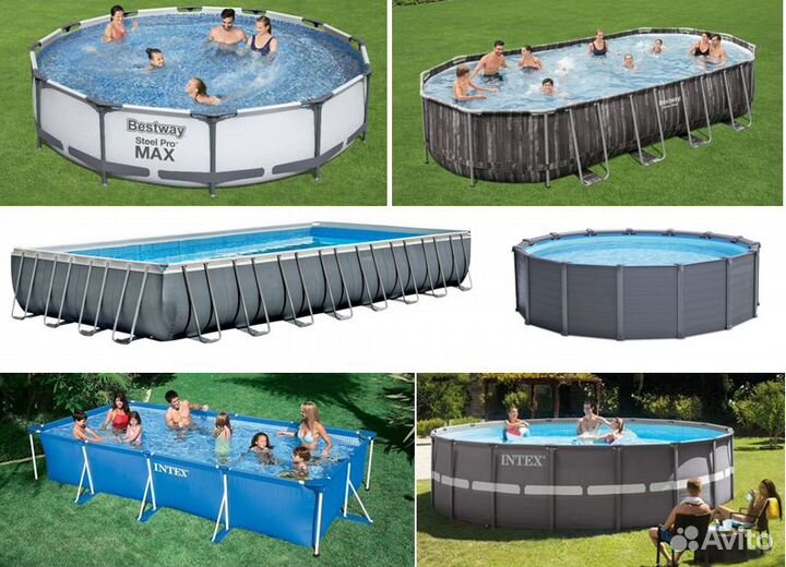 Бассейны каркасные Intex, Bestway