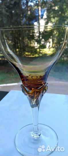 Фужеры(бокалы) Богемия 17,5 см.Цветное стекл