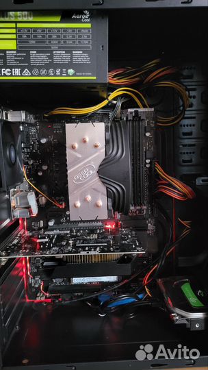 Пк (i5-7400;ssd-250 Gb;hdd-1TB;озу-4Gb;GTX750-1Gb)