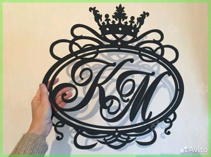 Монограмма на свадьбу (семейный герб)