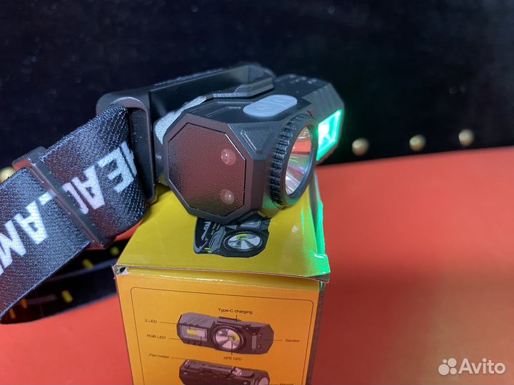 Налобный фонарь EastShark 9 режимов свечения