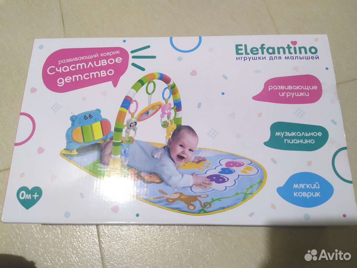 Развивающий коврик elefantino