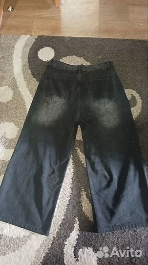 Джинсы широкие мужские черные y2k