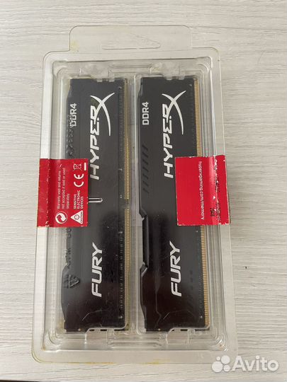Оперативная память ddr4 16g hyper x fury