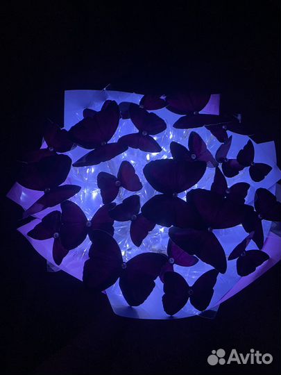 Готовый букет из бабочек