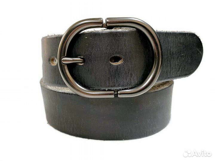 Ремень кожаный Премиум 978 black