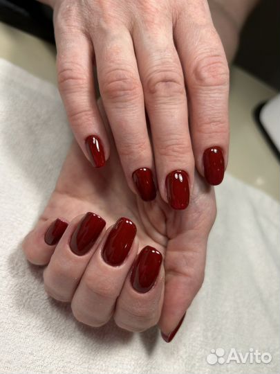 Маникюр с покрытием, педикюр с покрытием