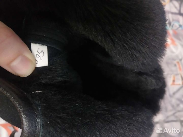 Ушанка дубленка детская