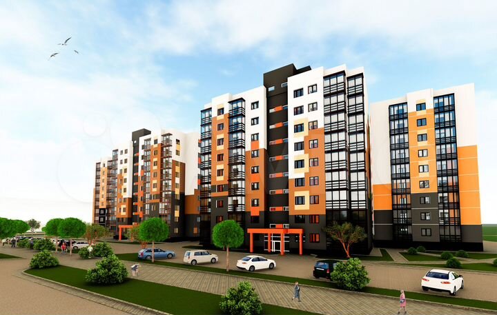 3-к. квартира, 69,5 м², 8/9 эт.