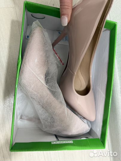 Туфли лодочки бежевые 37