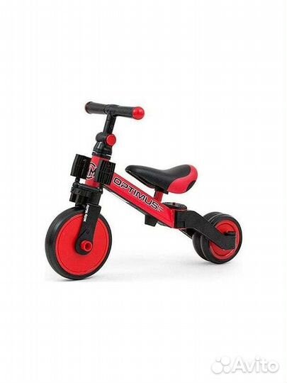 Беговелы Milly Mally Rowerek 3w1 Optimus Red