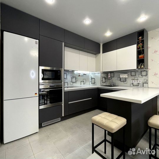 Современная кухня на заказ мдф фасады