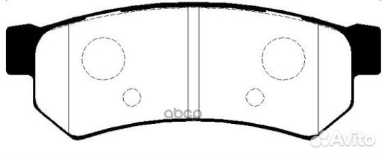 Колодки тормозные дисковые задние Daewoo OptraL