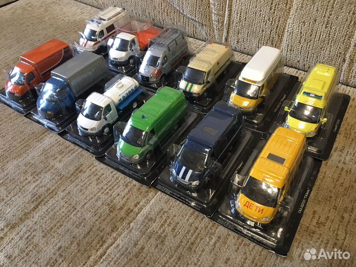 Анс модели автомобилей газ, уаз, 1:43
