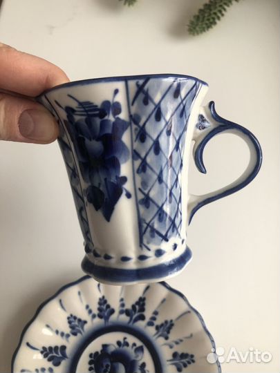 Чайная пара Гжель