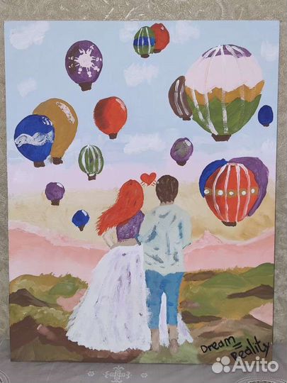 Картина холст акрил