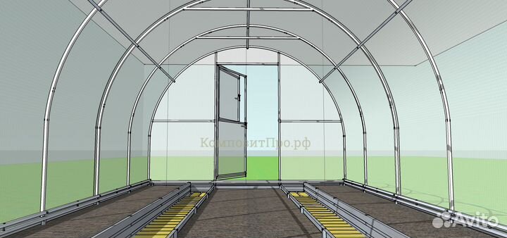 Теплица из поликарбоната 3х4 Усиленная