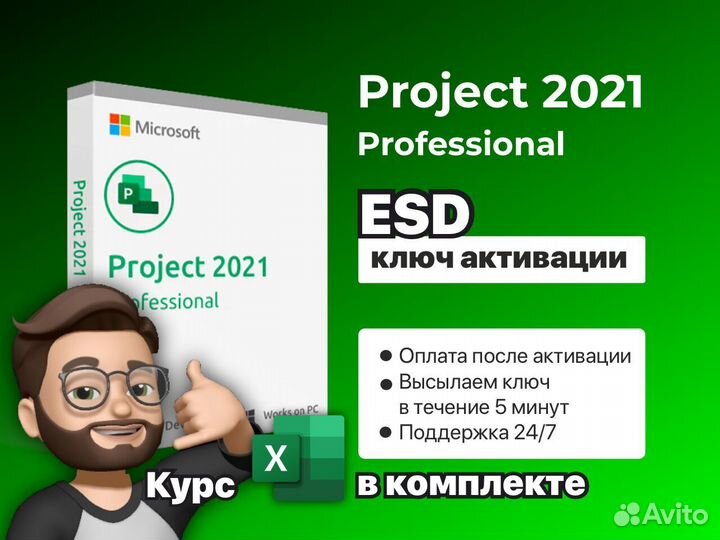 Microsoft Project 2021 ESD Электронный ключ