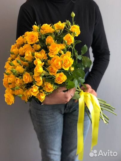 Кустовая роза цветы оптом