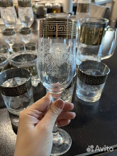 Versace бокалы стопки фужеры стаканы