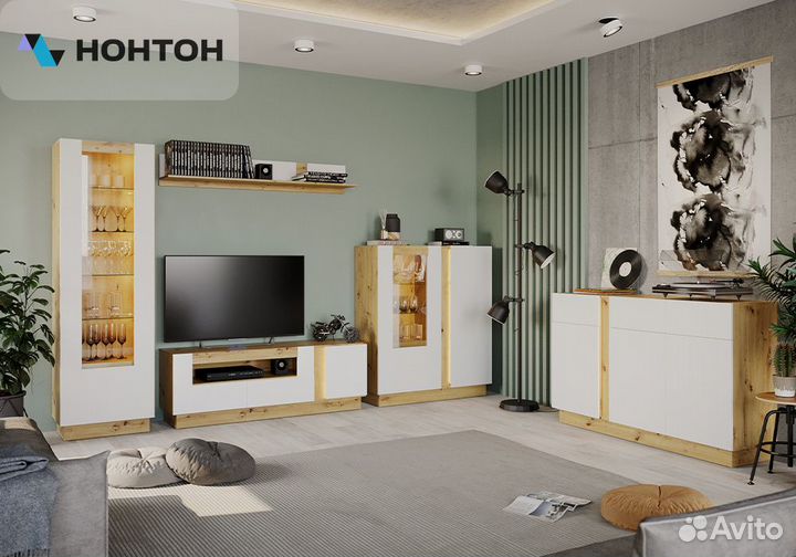 Гостиная modo №1 артизан / белый матовый