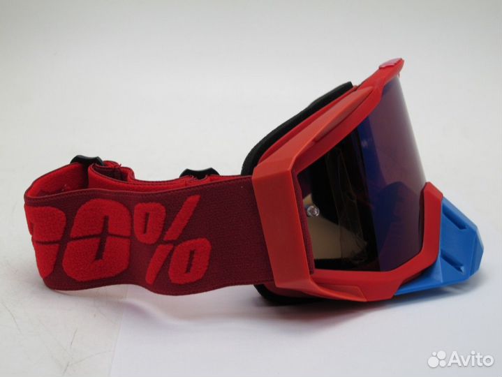 Очки кроссовые 100% racecraft stealth red rp