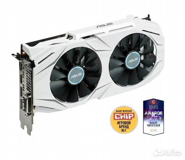 Видеокарта asus nvidia GeForce GTX 1070 dual-GTX10