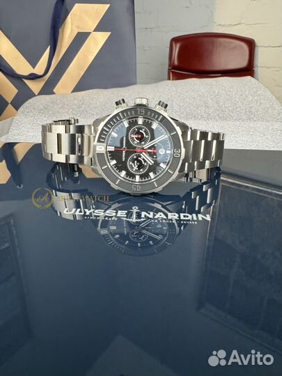 Ulysse nardin diver titanium chronograph black dia