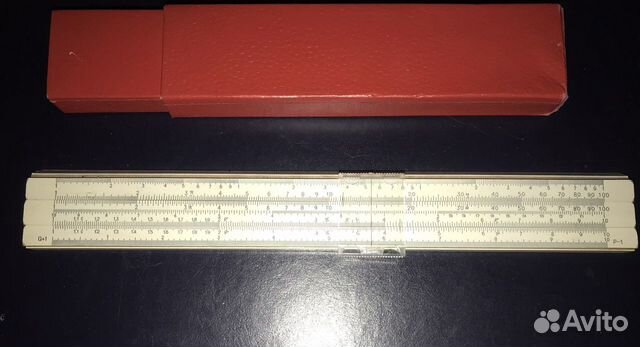 Логарифмическая линейка большая, 25 см + маленькая