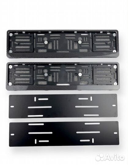 Рамка номерного знака карбон