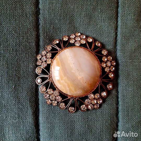 Винтаж Чехословакия серебро брошь