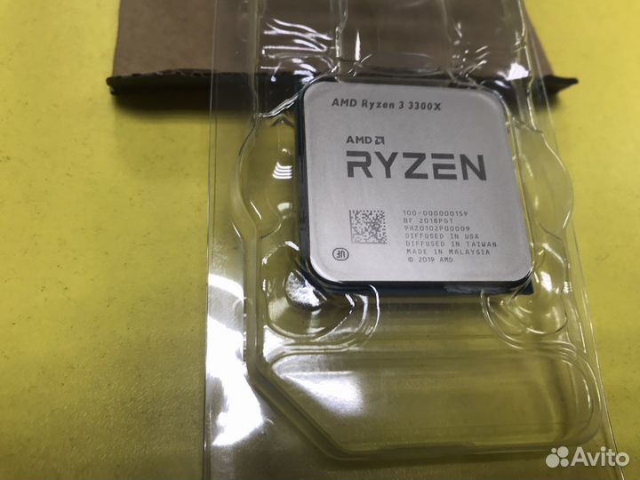 Процессор AMD Ryzen 3 3300X AM4, 4 x 3800 мгц